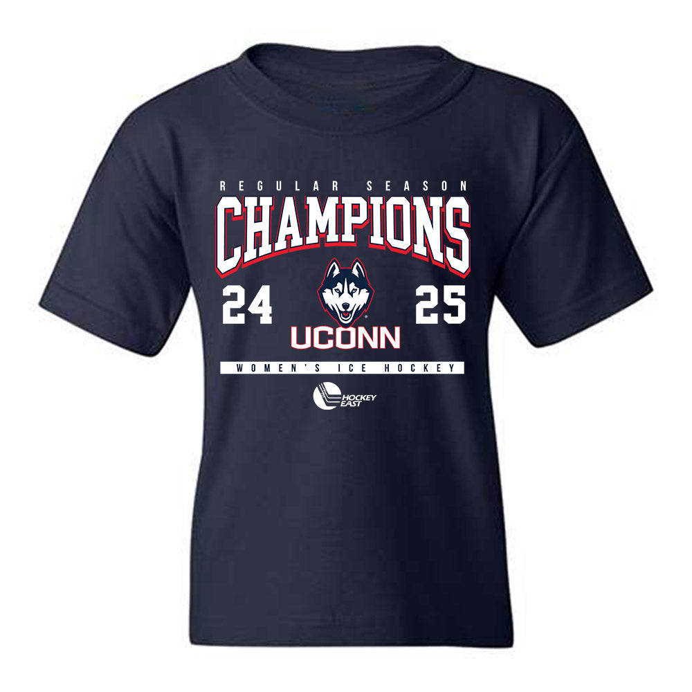 UConn - NCAA Women's Ice Hockey : Teagan Vaughan - Champs Classic Shersey Youth T-Shirt-0