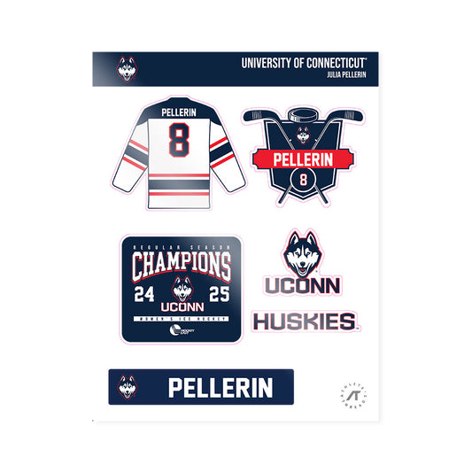 UConn - NCAA Women's Ice Hockey : Julia Pellerin - Champs Sticker Sheet-0
