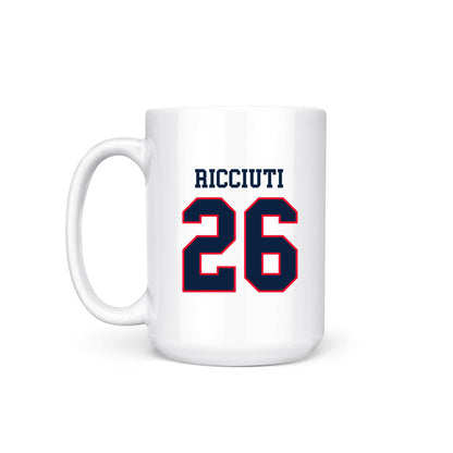 UConn - NCAA Women's Ice Hockey : Leila Ricciuti - Champs Coffee Mug-2