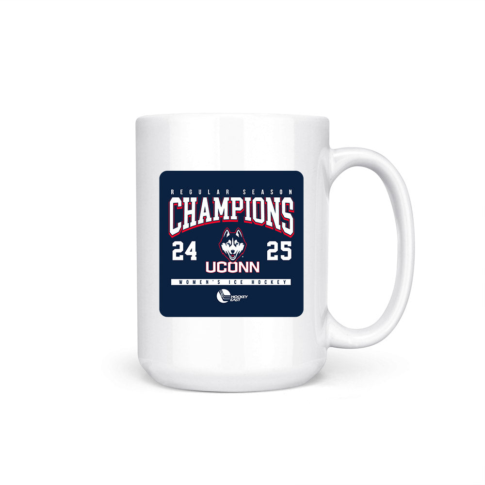 UConn - NCAA Women's Ice Hockey : Teagan Vaughan - Champs Coffee Mug-0