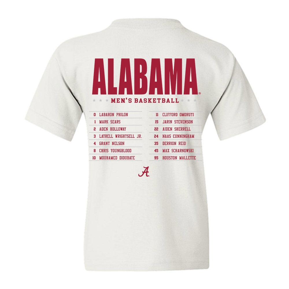 Alabama - NCAA Men's Basketball : - Roster Youth T-Shirt-1