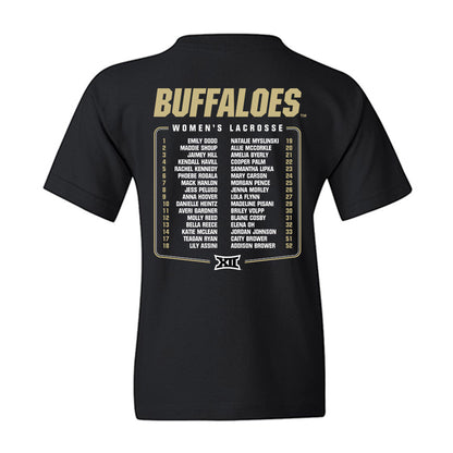Colorado - NCAA Women's Lacrosse : - Team Roster Youth T-Shirt-1