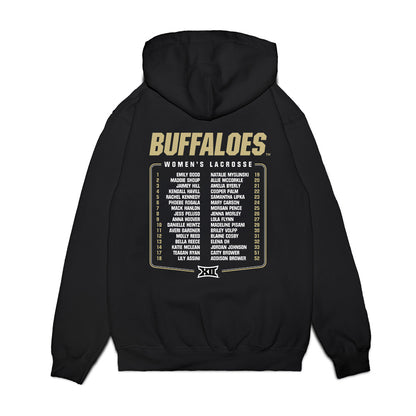 Colorado - NCAA Women's Lacrosse : - Team Roster Premium Hooded Sweatshirt-1