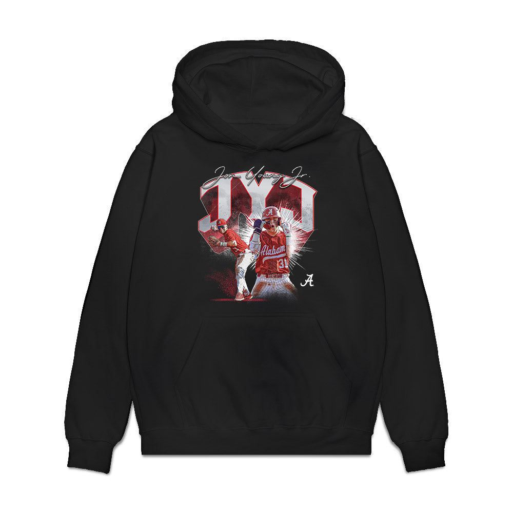 Alabama - NCAA Baseball : Jon Young Jr. - Collage Premium Hooded Sweatshirt-0