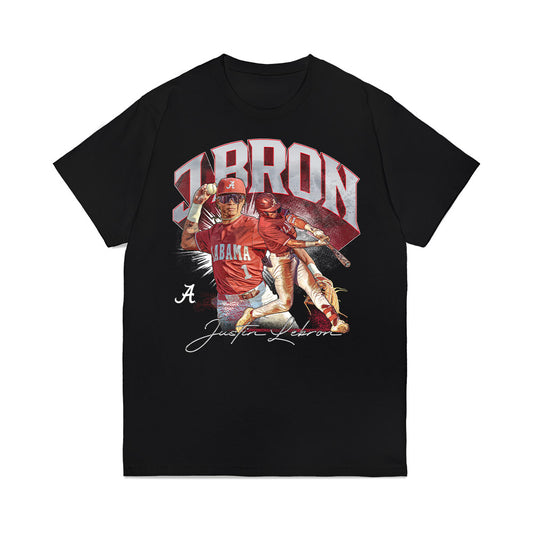 Alabama - NCAA Baseball : Justin Lebron - Player Collage Premium T-Shirt-0