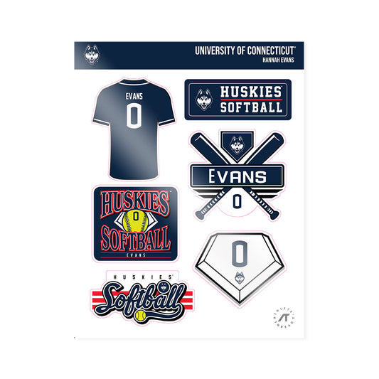 UConn - NCAA Softball : Hannah Evans - Sticker Sheet-0