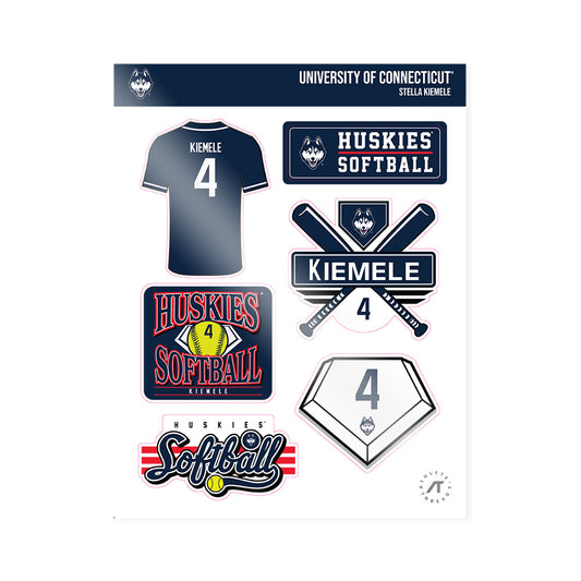 UConn - NCAA Softball : Stella Kiemele - Sticker Sheet-0