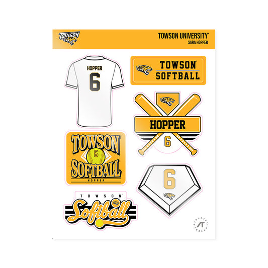 Towson - NCAA Softball : Sara Hopper - Sticker Sheet-0