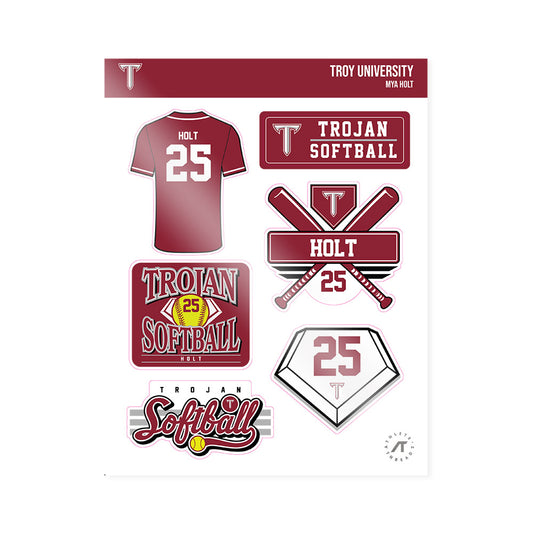Troy - NCAA Softball : Mya Holt - Sticker Sheet-0