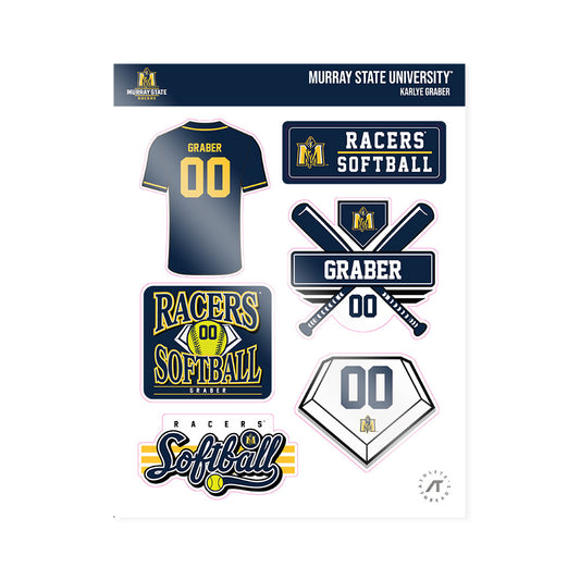 Murray State - NCAA Softball : Karlye Graber - Sticker Sheet-0