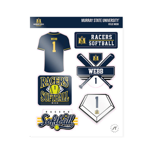 Murray State - NCAA Softball : Rylee Webb - Sticker Sheet-0