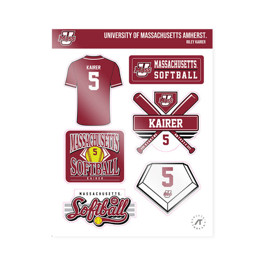 UMass - NCAA Softball : Riley Kairer - Sticker Sheet-0