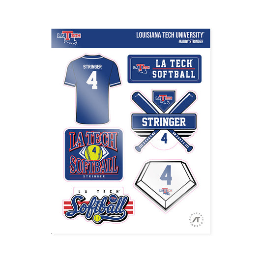LA Tech - NCAA Softball : Maddy Stringer - Sticker Sheet-0