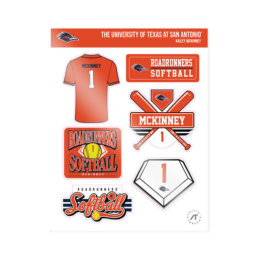 UTSA - NCAA Softball : Kailey McKinney - Sticker Sheet-0