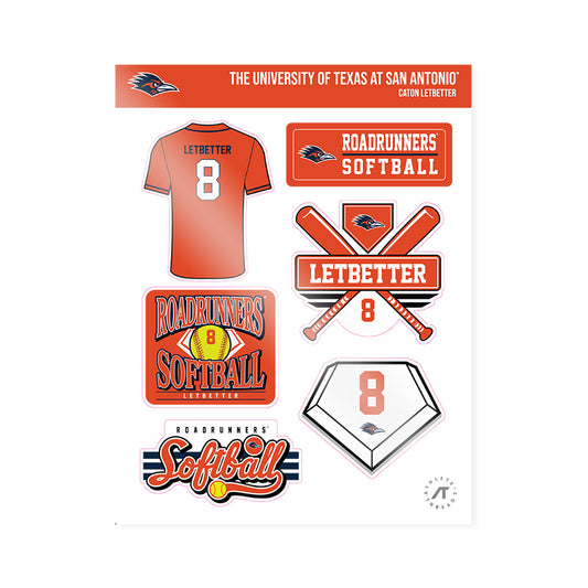 UTSA - NCAA Softball : Caton Letbetter - Sticker Sheet-0