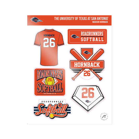 UTSA - NCAA Softball : Madison Hornback - Sticker Sheet-0