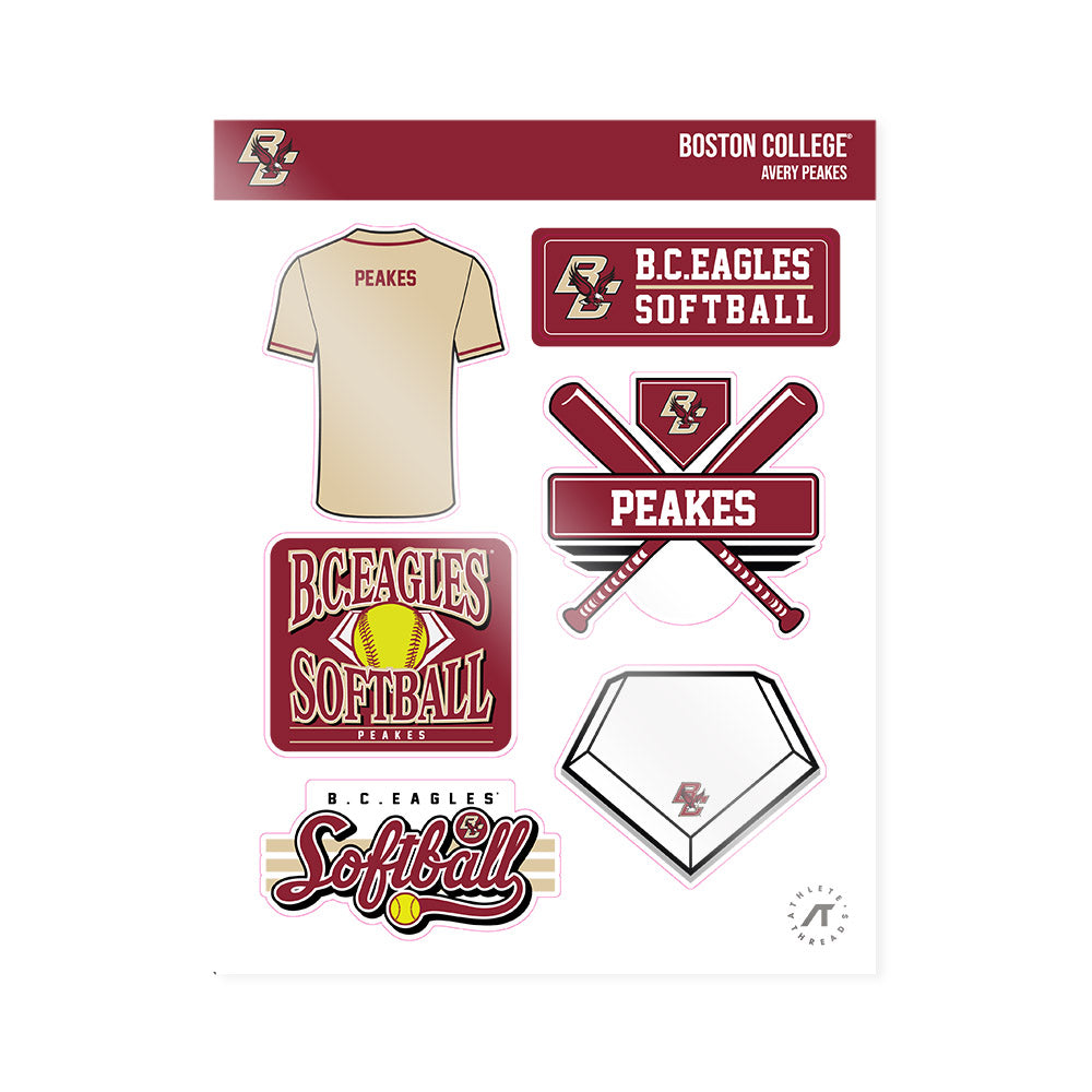 Boston College - NCAA Softball : Avery Peakes - Sticker Sheet-0