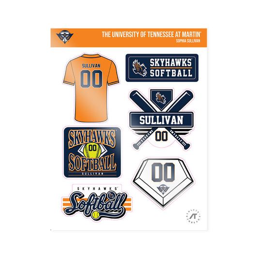 UT Martin - NCAA Softball : Sophia Sullivan - Sticker Sheet-0