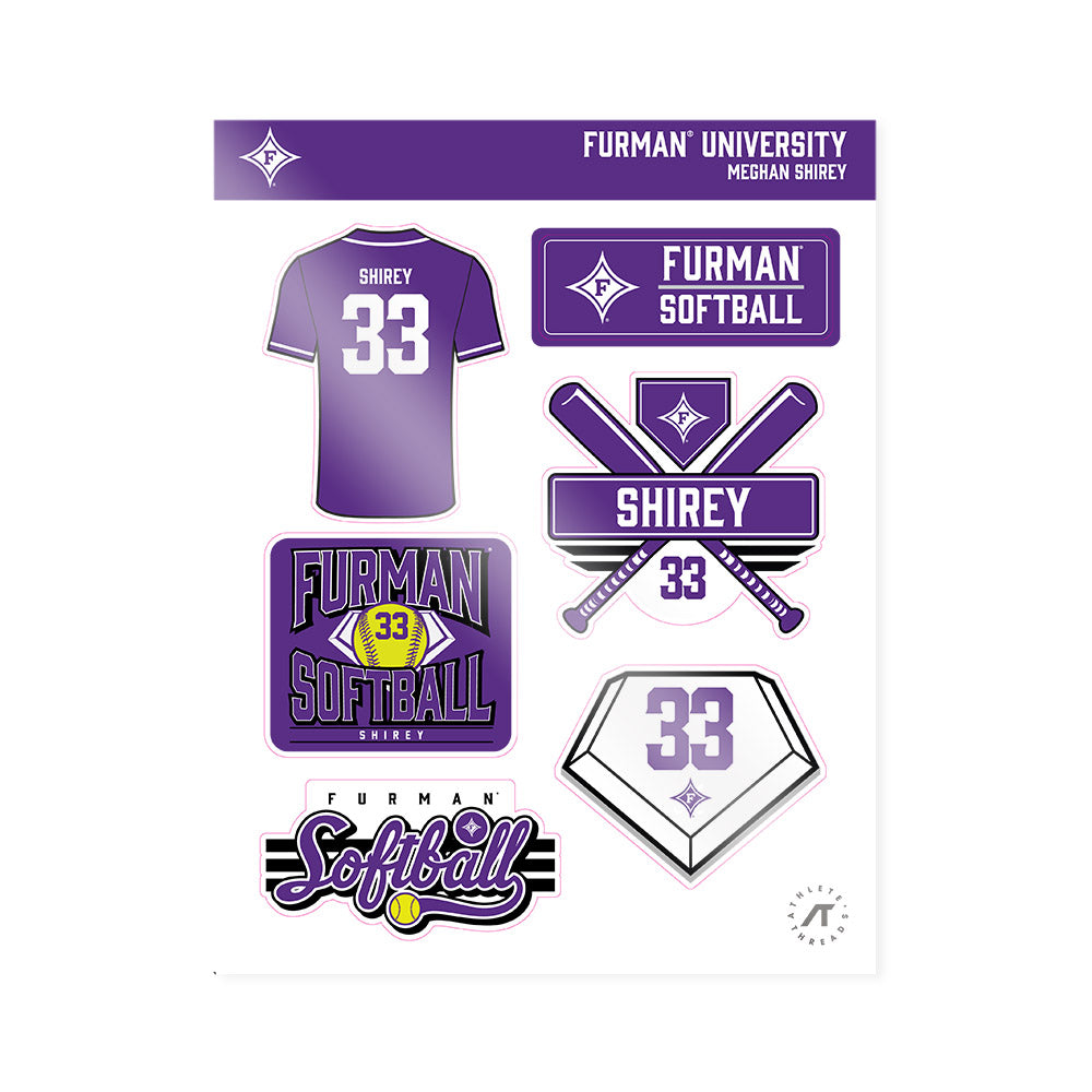 Furman - NCAA Softball : Meghan Shirey - Sticker Sheet-0