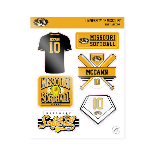 Missouri - NCAA Softball : Marissa McCann - Sticker Sheet-0