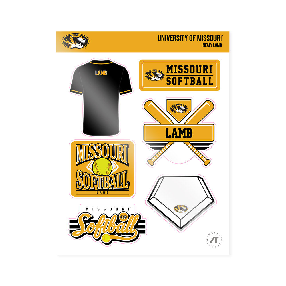 Missouri - NCAA Softball : Nealy Lamb - Sticker Sheet-0