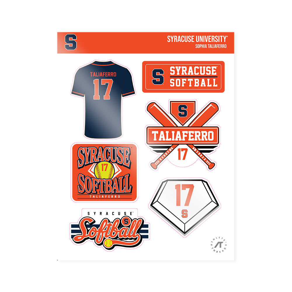 Syracuse - NCAA Softball : Sophia Taliaferro - Sticker Sheet-0
