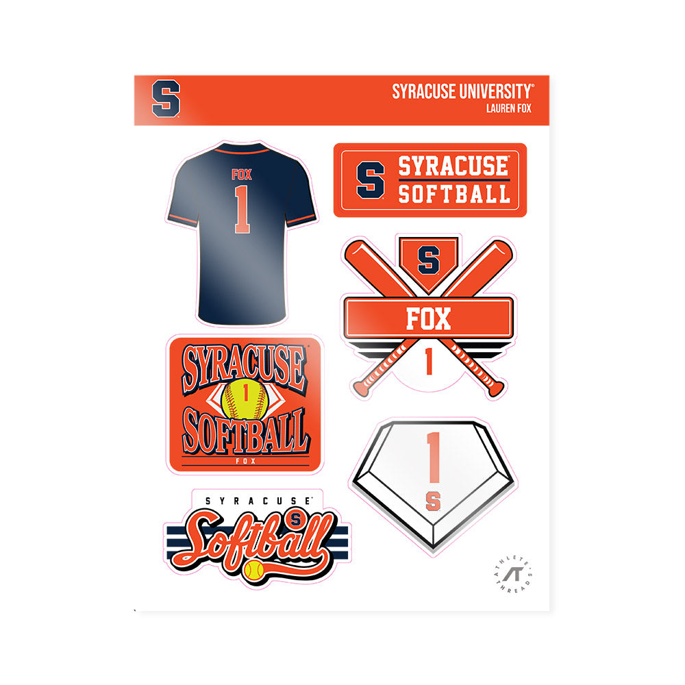 Syracuse - NCAA Softball : Lauren Fox - Sticker Sheet-0