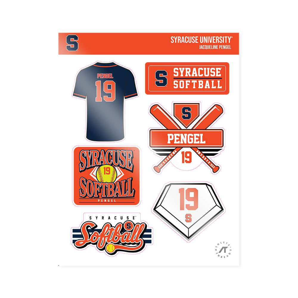 Syracuse - NCAA Softball : Jacqueline Pengel - Sticker Sheet-0
