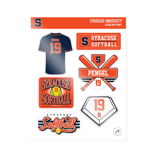 Syracuse - NCAA Softball : Jacqueline Pengel - Sticker Sheet-0