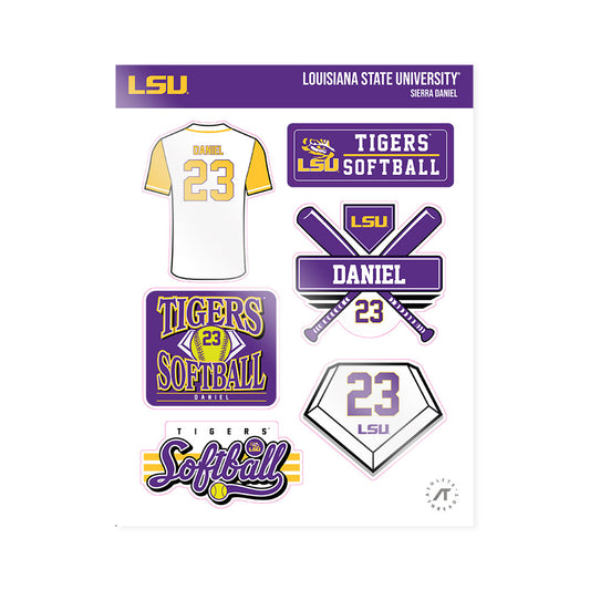 LSU - NCAA Softball : Sierra Daniel - Sticker Sheet-0