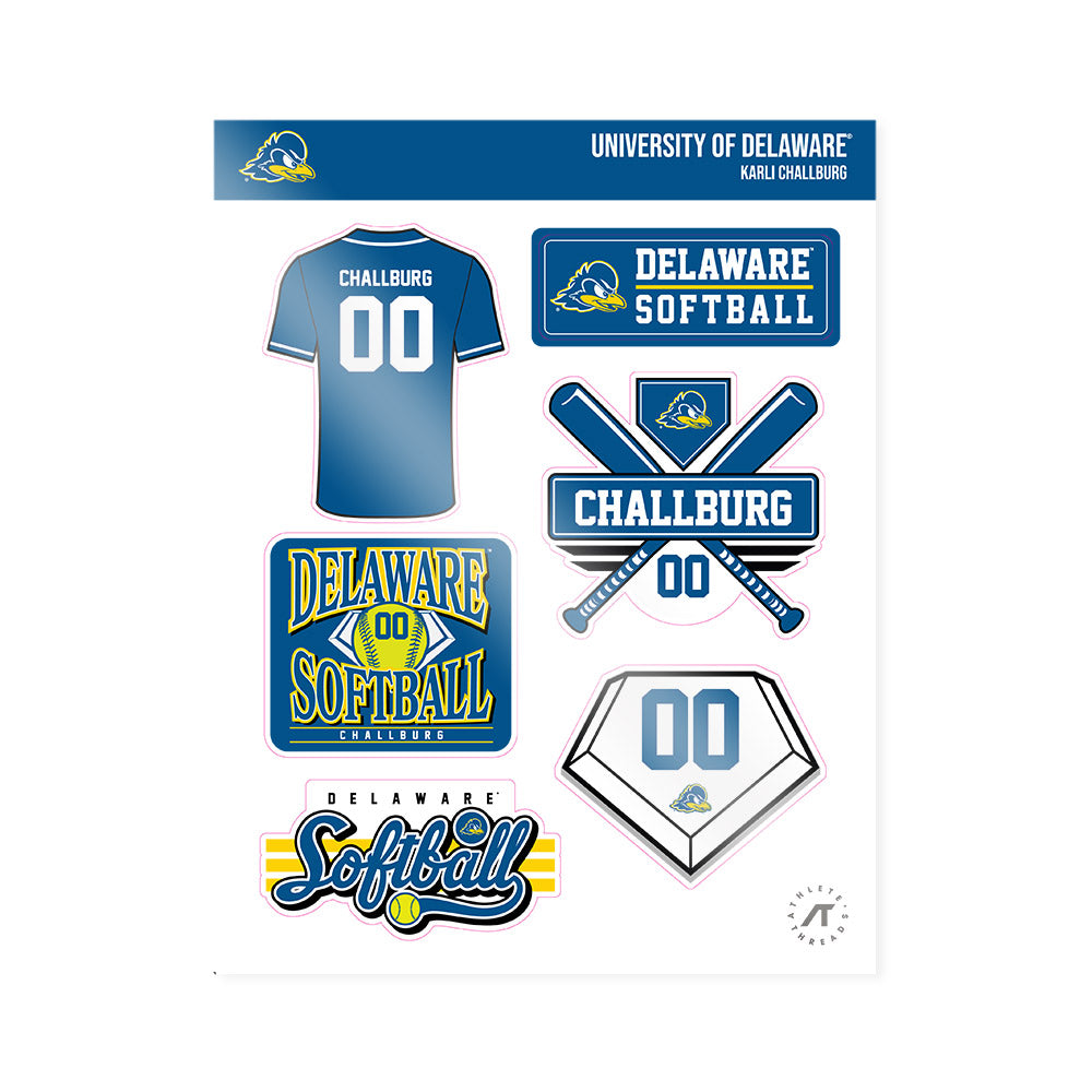 Delaware - NCAA Softball : Karli Challburg - Sticker Sheet-0