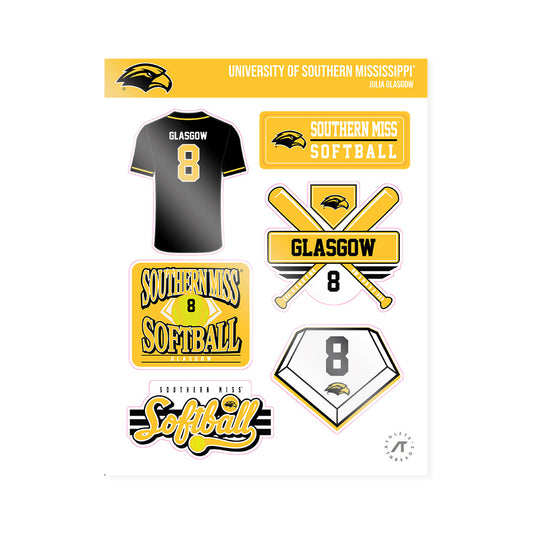 Southern Miss - NCAA Softball : Julia Glasgow - Sticker Sheet-0