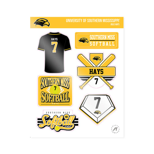 Southern Miss - NCAA Softball : Jolie Hays - Sticker Sheet-0