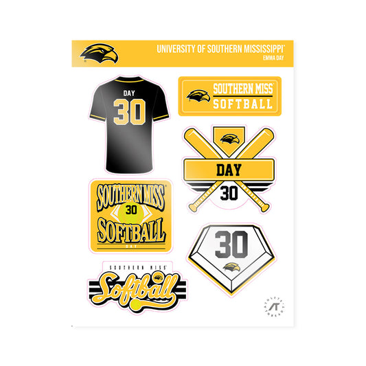 Southern Miss - NCAA Softball : Emma Day - Sticker Sheet-0