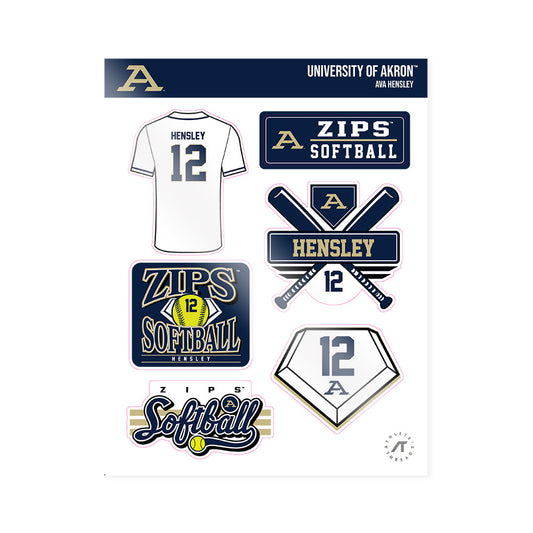 Akron - NCAA Softball : Ava Hensley - Sticker Sheet-0