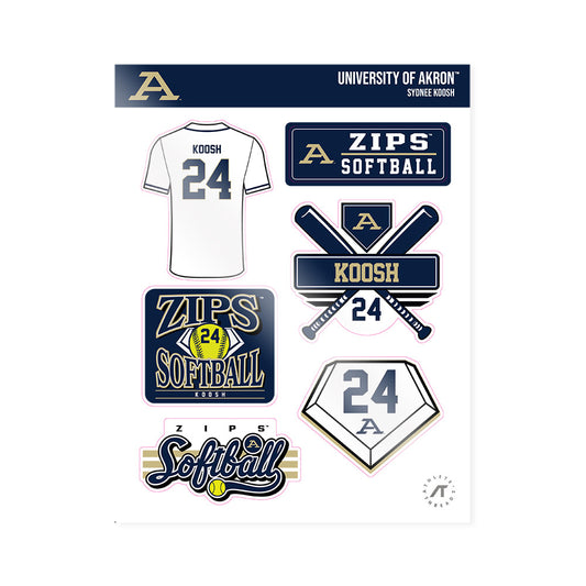 Akron - NCAA Softball : Sydnee Koosh - Sticker Sheet-0
