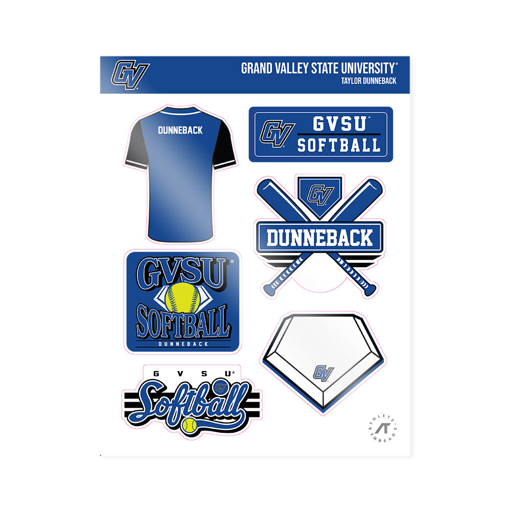 Grand Valley - NCAA Softball : Taylor Dunneback - Sticker Sheet-0