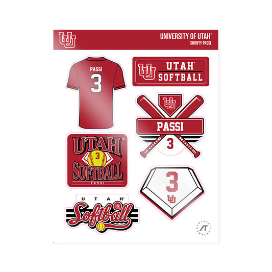 Utah - NCAA Softball : Shonty Passi - Sticker Sheet-0