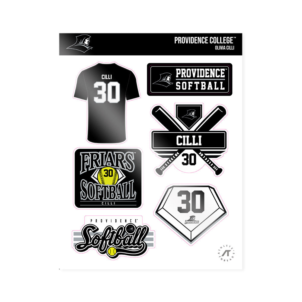 Providence - NCAA Softball : Olivia Cilli - Sticker Sheet-0