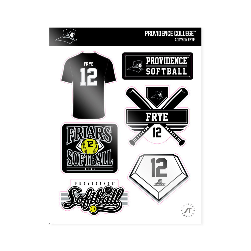 Providence - NCAA Softball : Addyson Frye - Sticker Sheet-0