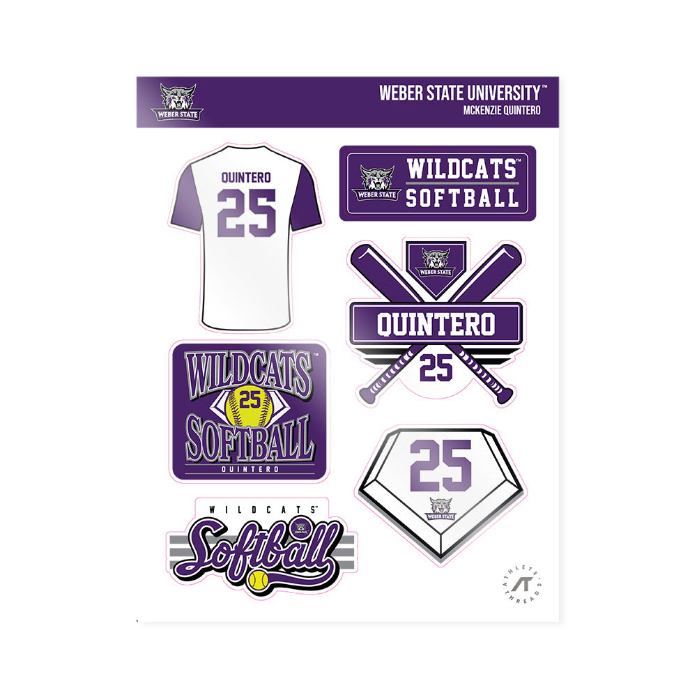 Weber - NCAA Softball : McKenzie Quintero - Sticker Sheet-0