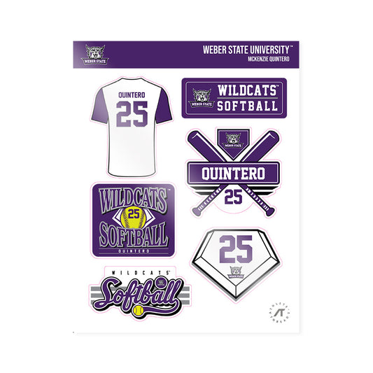 Weber - NCAA Softball : McKenzie Quintero - Sticker Sheet-0
