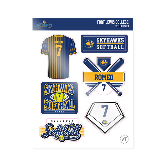 FLC - NCAA Softball : Stella Romeo - Sticker Sheet-0