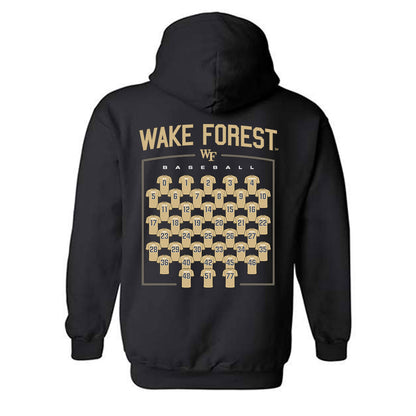 Wake Forest - NCAA Baseball : - Roster Hooded Sweatshirt-1