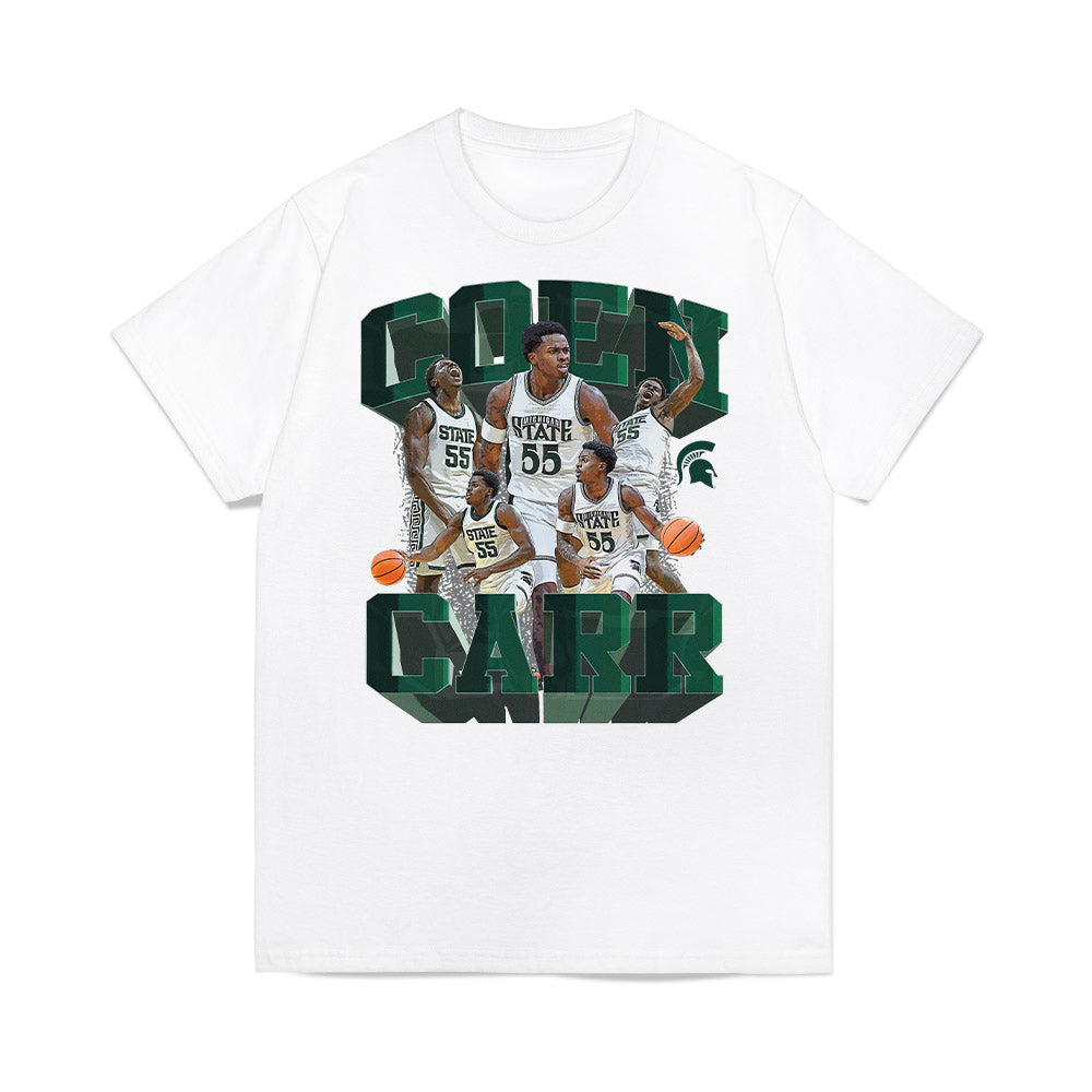 Michigan State - NCAA Men's Basketball : Coen Carr - Premium T-Shirt-0