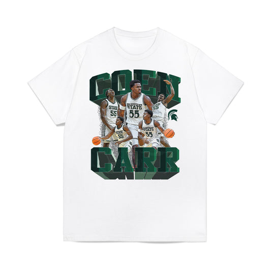 Michigan State - NCAA Men's Basketball : Coen Carr - Premium T-Shirt-0