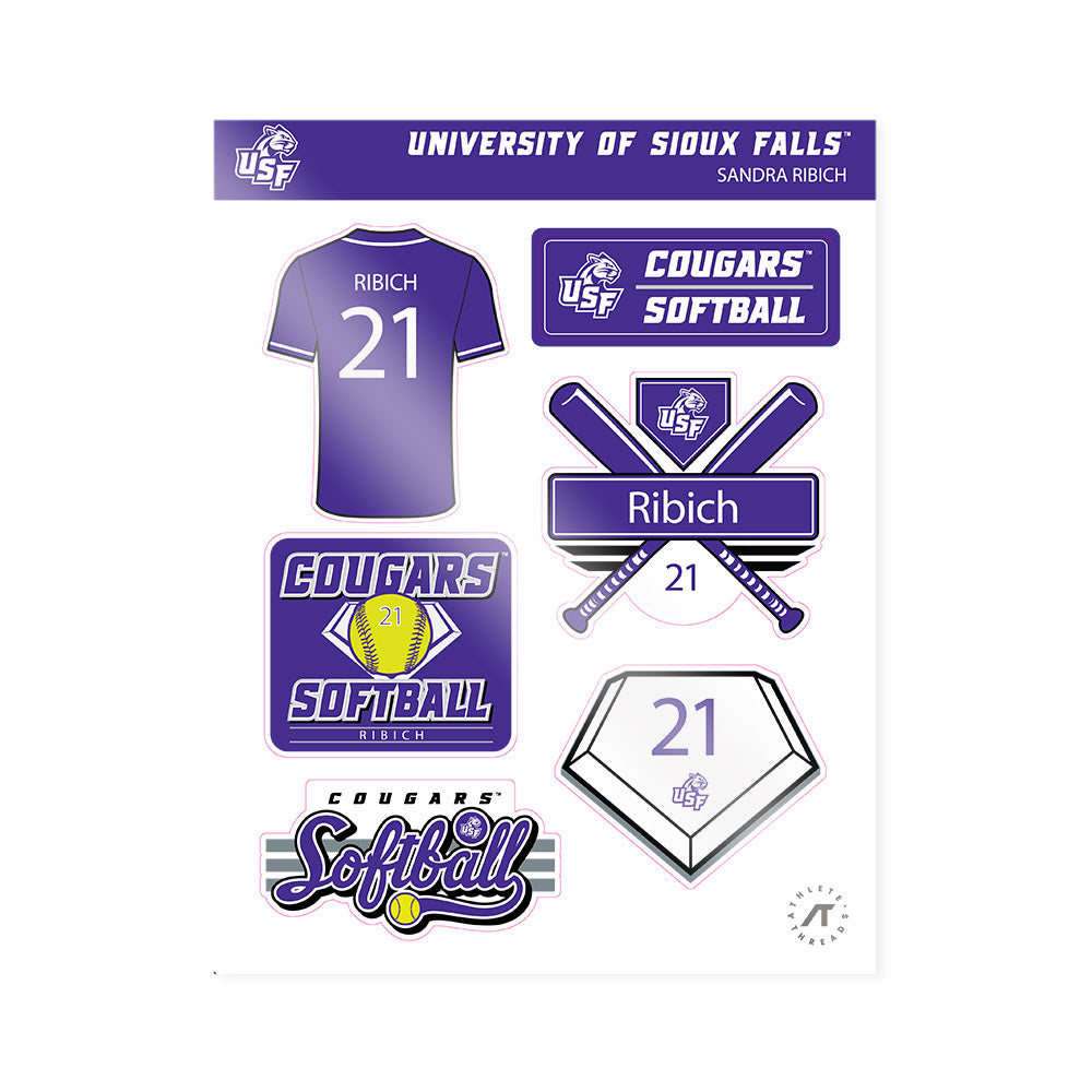 Sioux Falls - NCAA Softball : Sandra Ribich - Sticker Sheet-0
