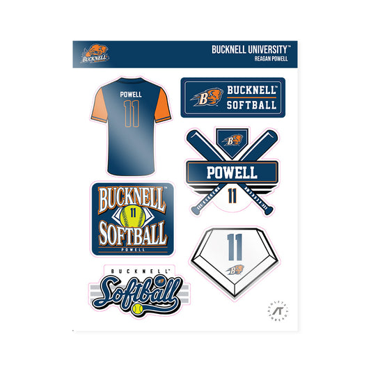 Bucknell - NCAA Softball : Reagan Powell - Sticker Sheet-0