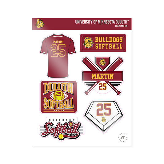 UMN Duluth - NCAA Softball : Lilly Martin - Sticker Sheet-0