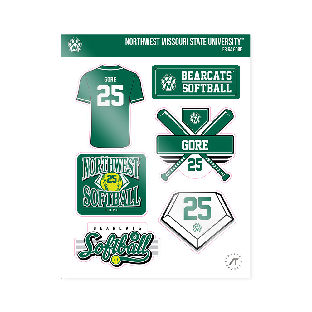 Northwest Missouri State - NCAA Softball : Erika Gore - Sticker Sheet-1